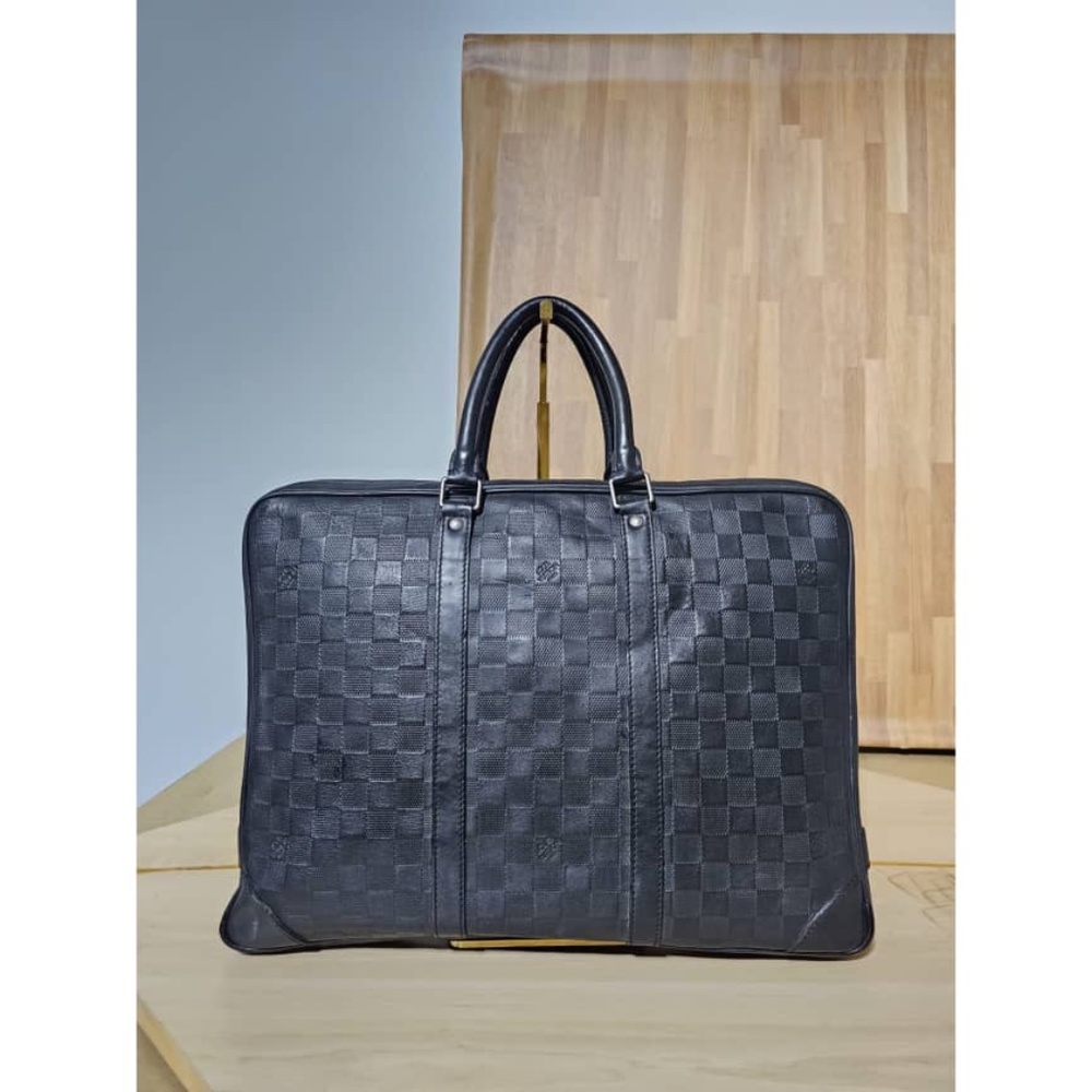 Authentic Louis Vuitton Infini Damier Graphite Porte-Documents Voyage Bu… - Picture 3 of 11